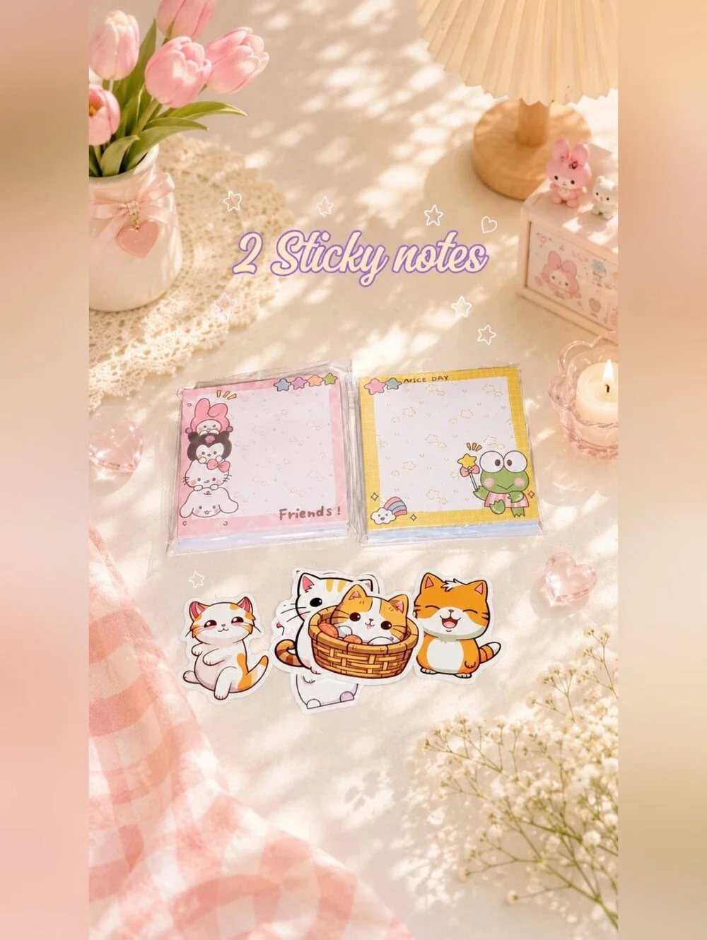 Kawaii school supplies, aesthetic stationery set, Sanirio Style Gift Box